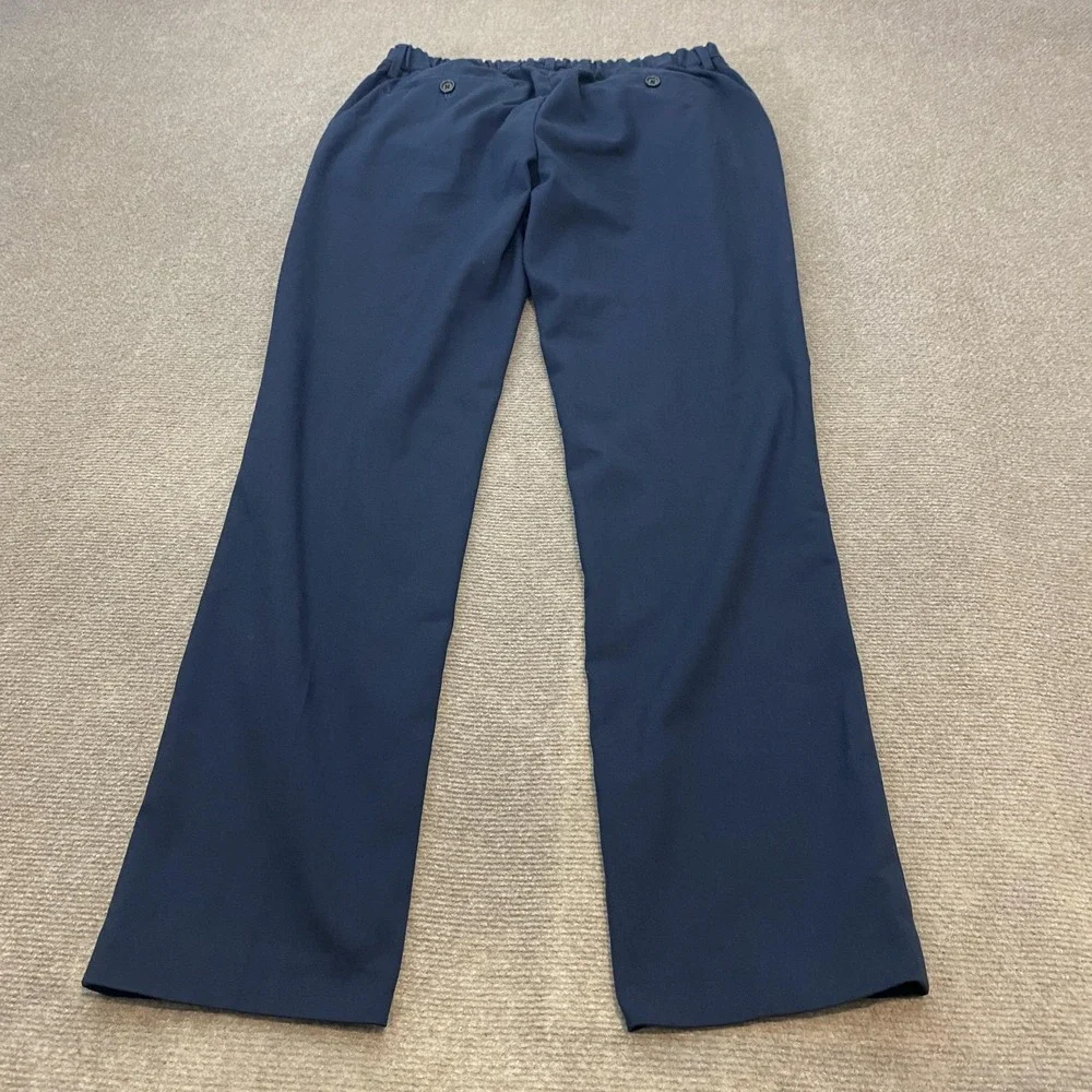 Banana‎ Republic Pants Mens 32R Navy Slim Fit Drawstring Waist Elastic Back